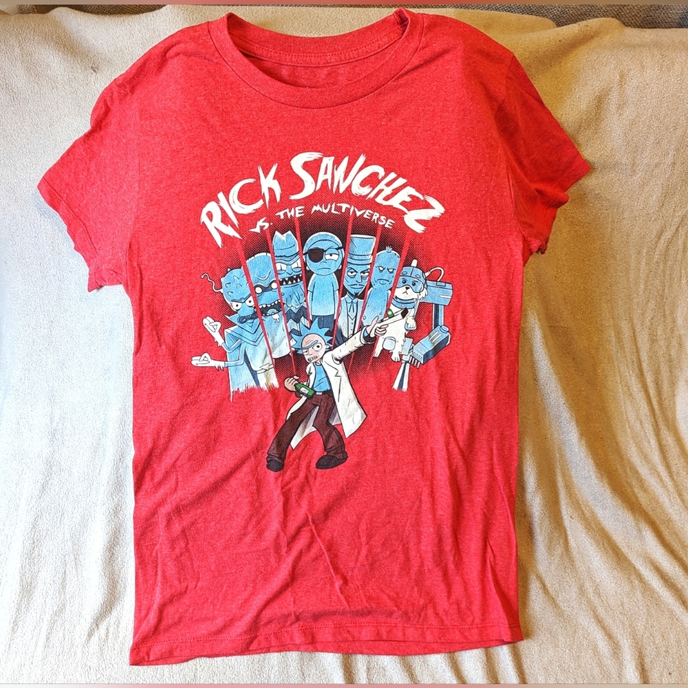 Rick & Morty red t-shirt